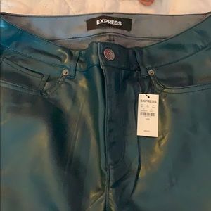 COPY - Express Women’s green pleather long pants